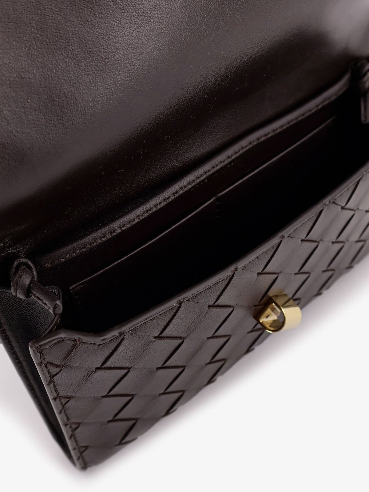 Bottega Veneta Women Andiamo Crossbody Bag With Intrecciato Pattern