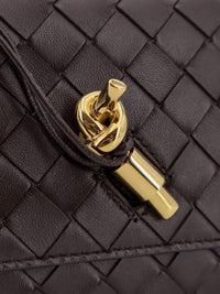 Bottega Veneta Women Andiamo Crossbody Bag With Intrecciato Pattern