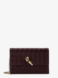 Bottega Veneta Women Leather Crossbody Bag With Intrecciato Motif