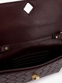 Bottega Veneta Women Leather Crossbody Bag With Intrecciato Motif