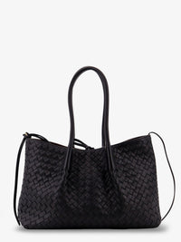 Bottega Veneta Women Pinacoteca Leather Handbag With Intrecciato Motif