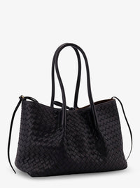 Bottega Veneta Women Pinacoteca Leather Handbag With Intrecciato Motif