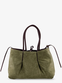 Bottega Veneta Women Pinacoteca Leather Handbag With Intrecciato Motif