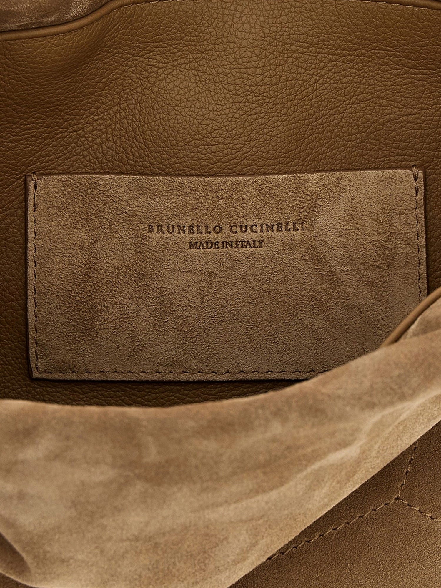 BRUNELLO CUCINELLI Brunello Cucinelli Women Suede Shoulder Bag With Logo On The Front