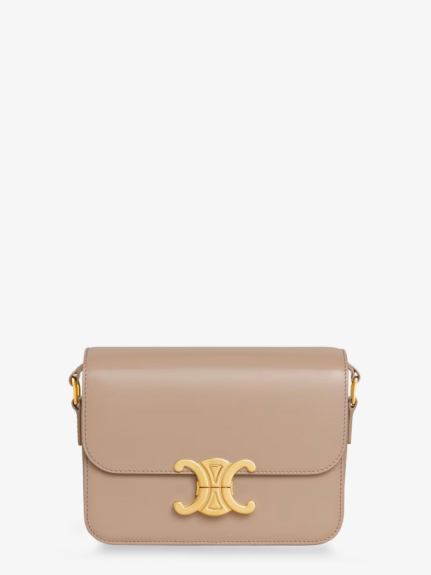Celine Women Teen Triomphe Leather Crossbody Bag