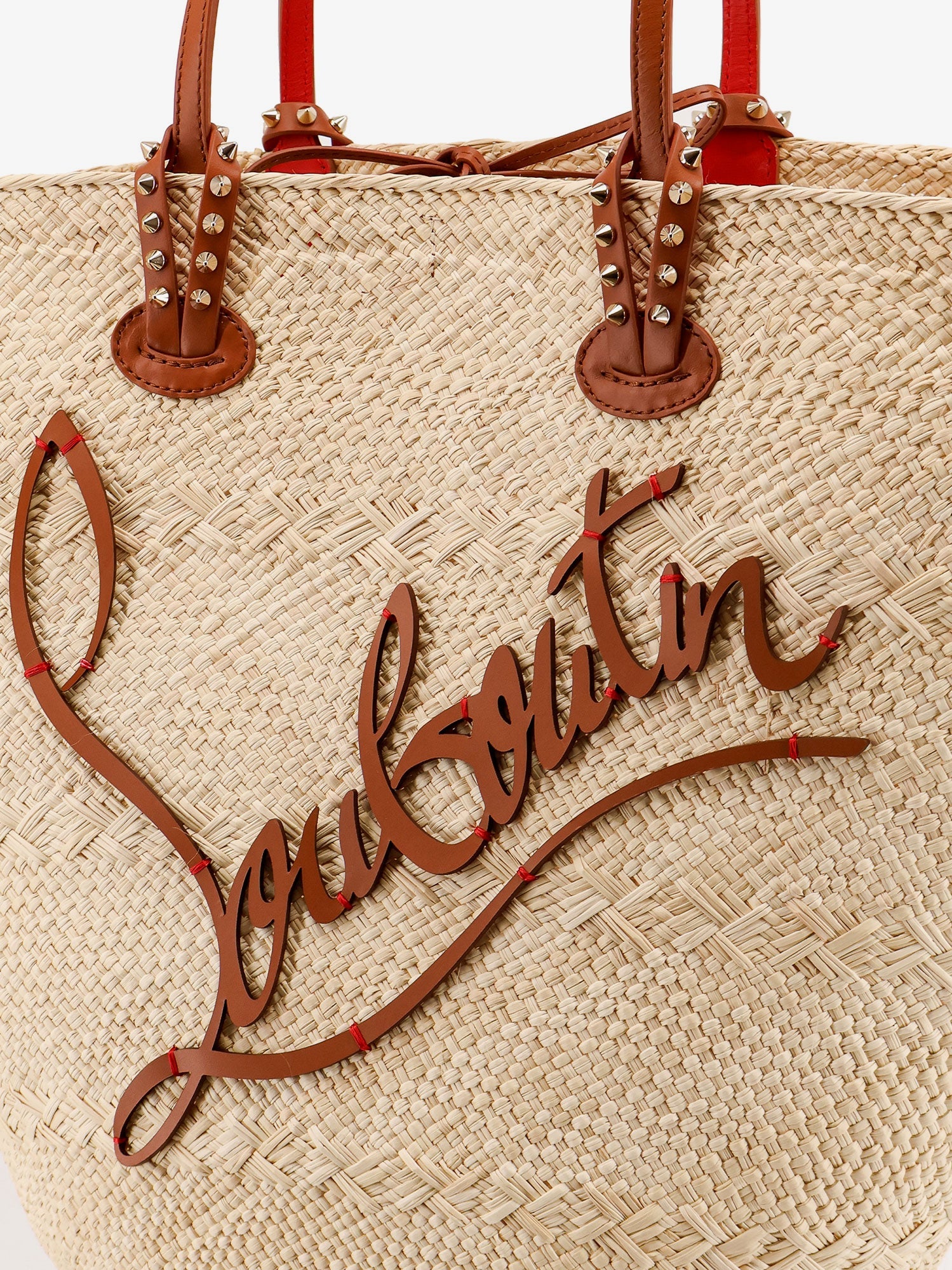 CHRISTIAN LOUBOUTIN Christian Louboutin Women Cabata Large Raffia Shoulder Bag