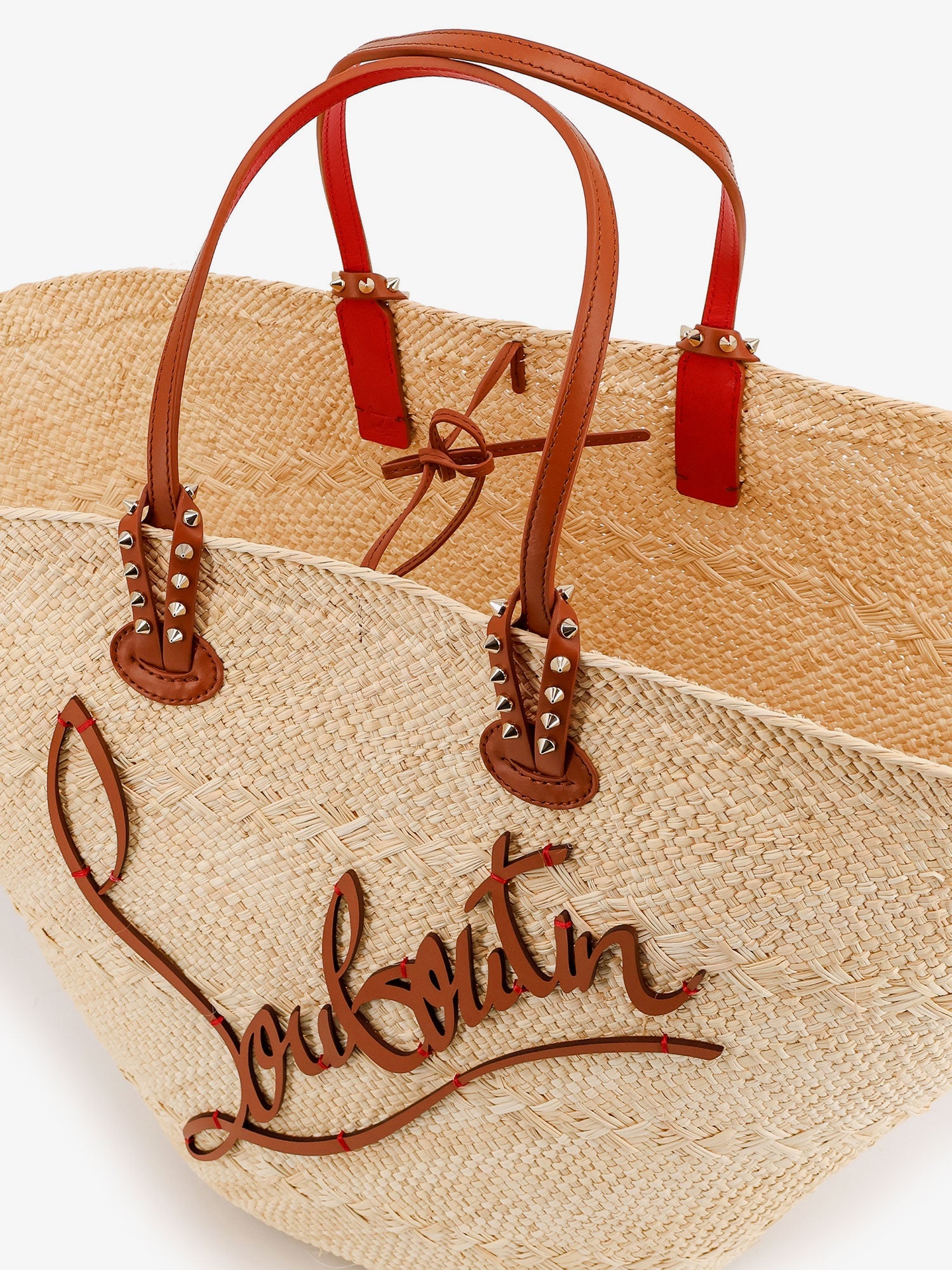 CHRISTIAN LOUBOUTIN Christian Louboutin Women Cabata Large Raffia Shoulder Bag
