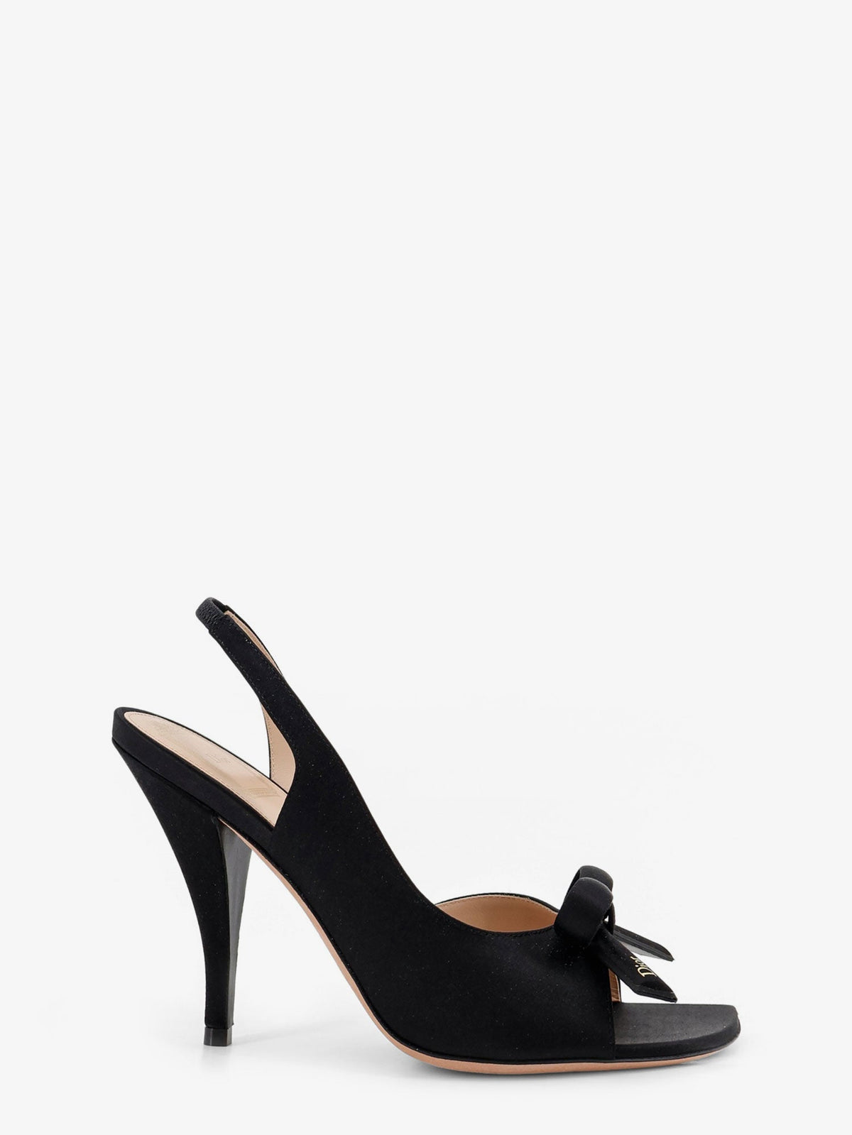 DIOR Dior Women Bow Satin Sandals With Logo Bow Detail