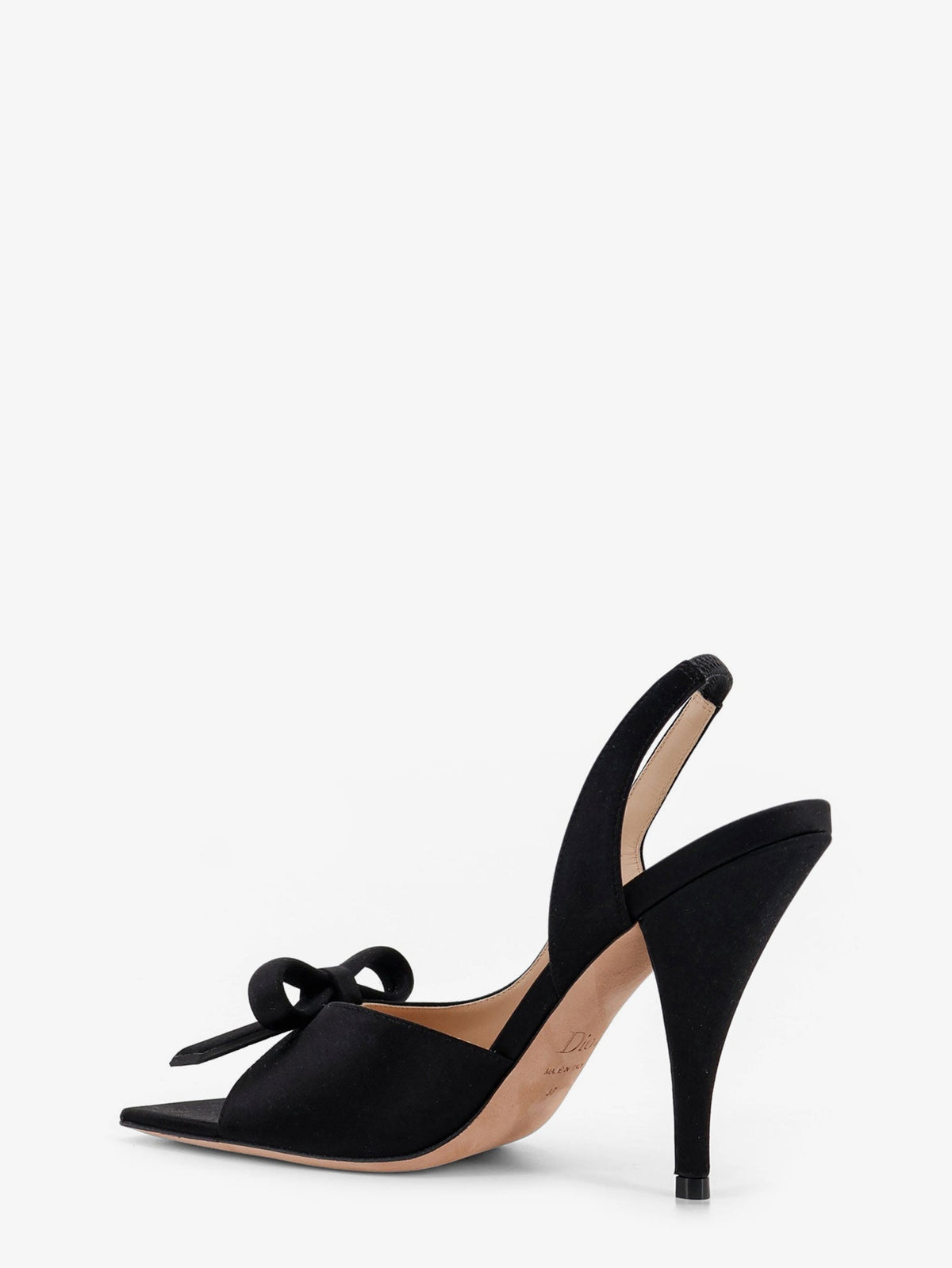 DIOR Dior Women Bow Satin Sandals With Logo Bow Detail