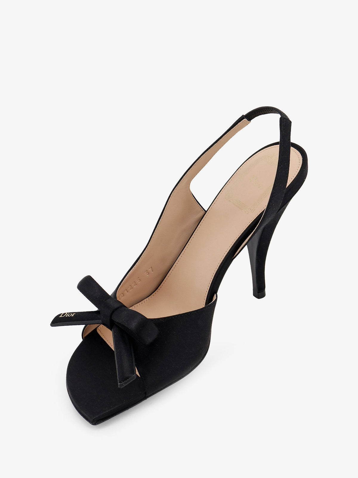 DIOR Dior Women Bow Satin Sandals With Logo Bow Detail