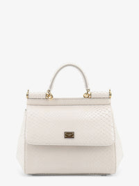 Dolce & Gabbana Women Sicily Python Handbag