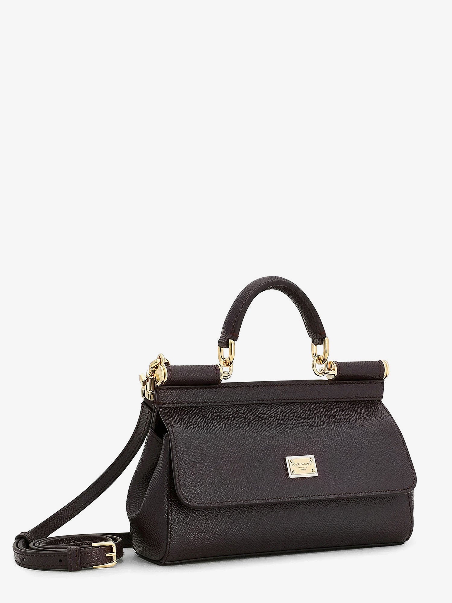 DOLCE & GABBANA Dolce & Gabbana Women Sicily Small Leather Crossbody Bag