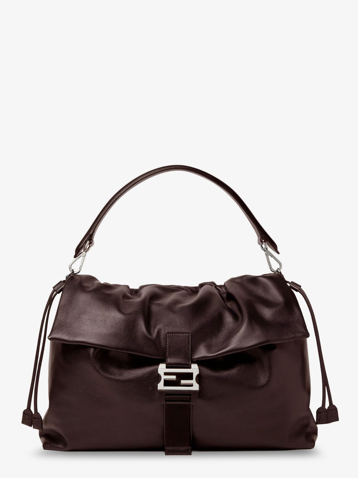 Fendi Men Fendi Flux Maxi Messenger Leather Shoulder Bag