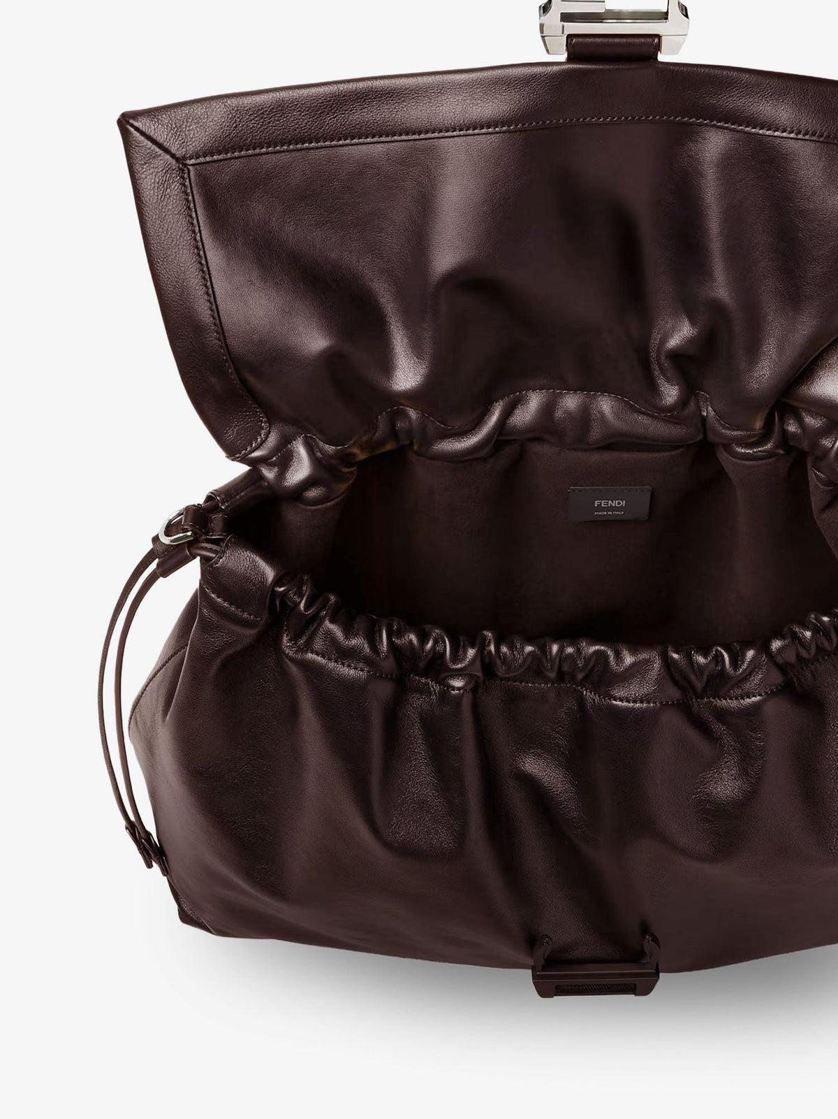 Fendi Men Fendi Flux Maxi Messenger Leather Shoulder Bag