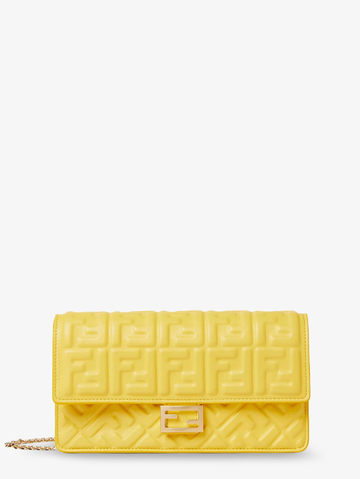 Fendi Women Leather Wallet On Chain Baguette