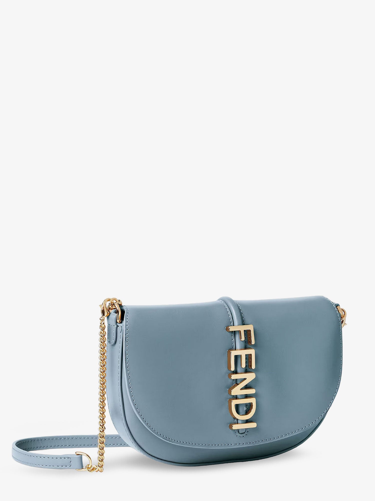 Fendi Women Wallet On Chain Fendigraphy Leather Crossbody Bag