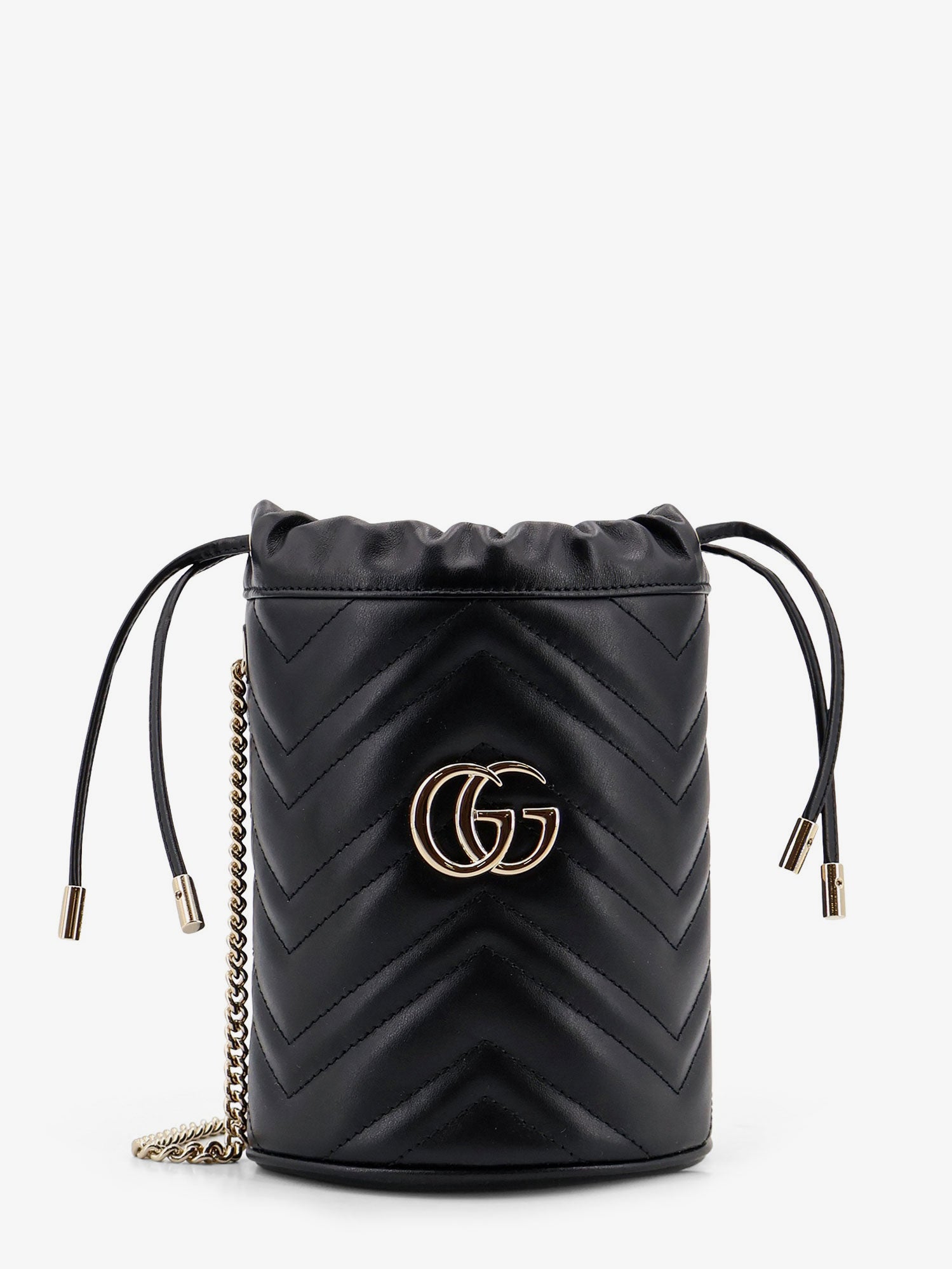 Gucci Women Gg Marmont Matelasse Leather Bucket Bag