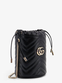 Gucci Women Gg Marmont Matelasse Leather Bucket Bag