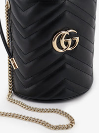 Gucci Women Gg Marmont Matelasse Leather Bucket Bag