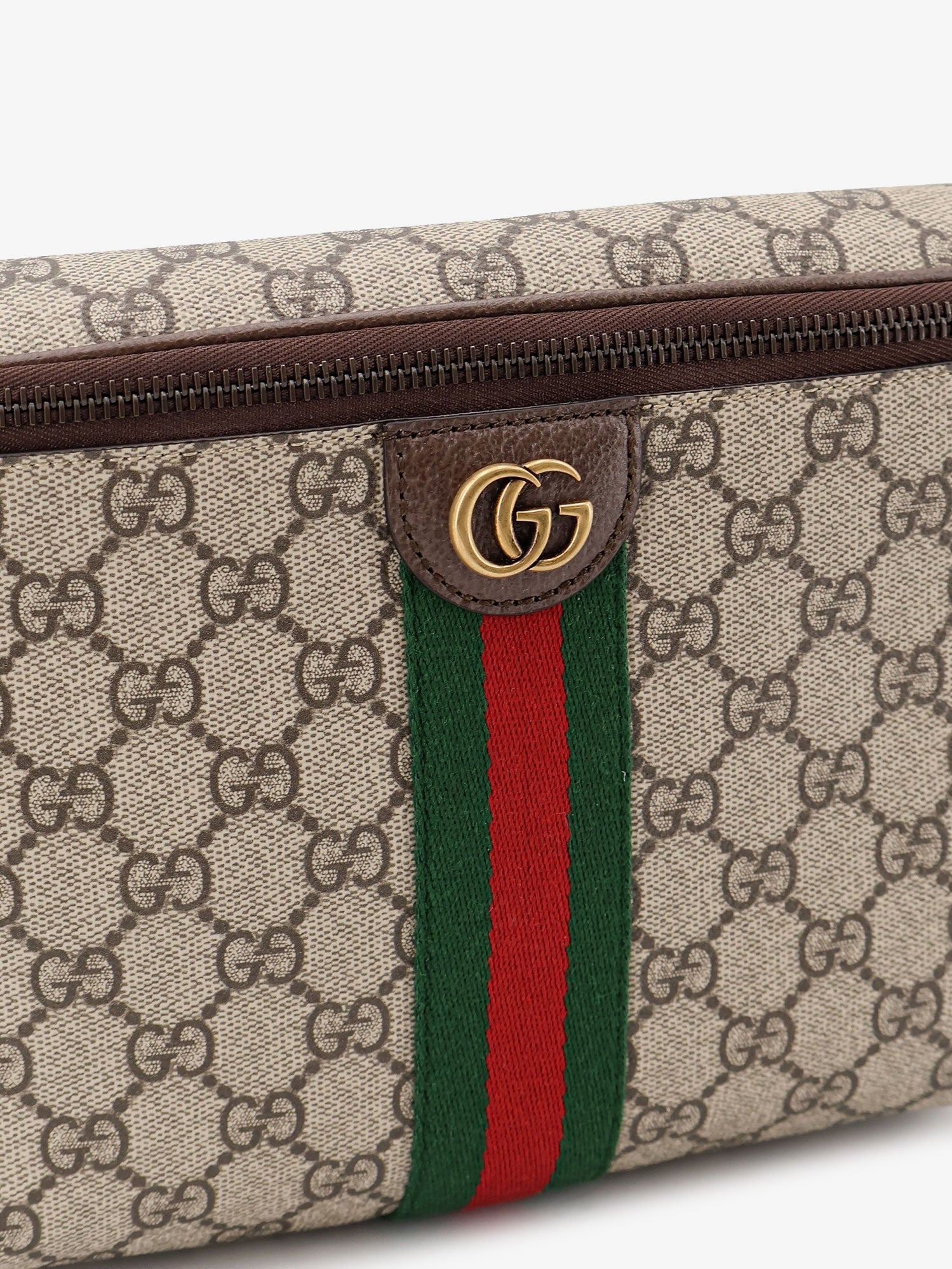 Gucci Men Ophidia Gg Coated Canvas Belt Bag