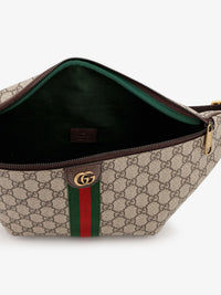 Gucci Men Ophidia Gg Coated Canvas Belt Bag