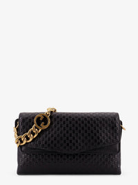 Gucci Women Leather Crossbody Bag With Embossed Gg Motif