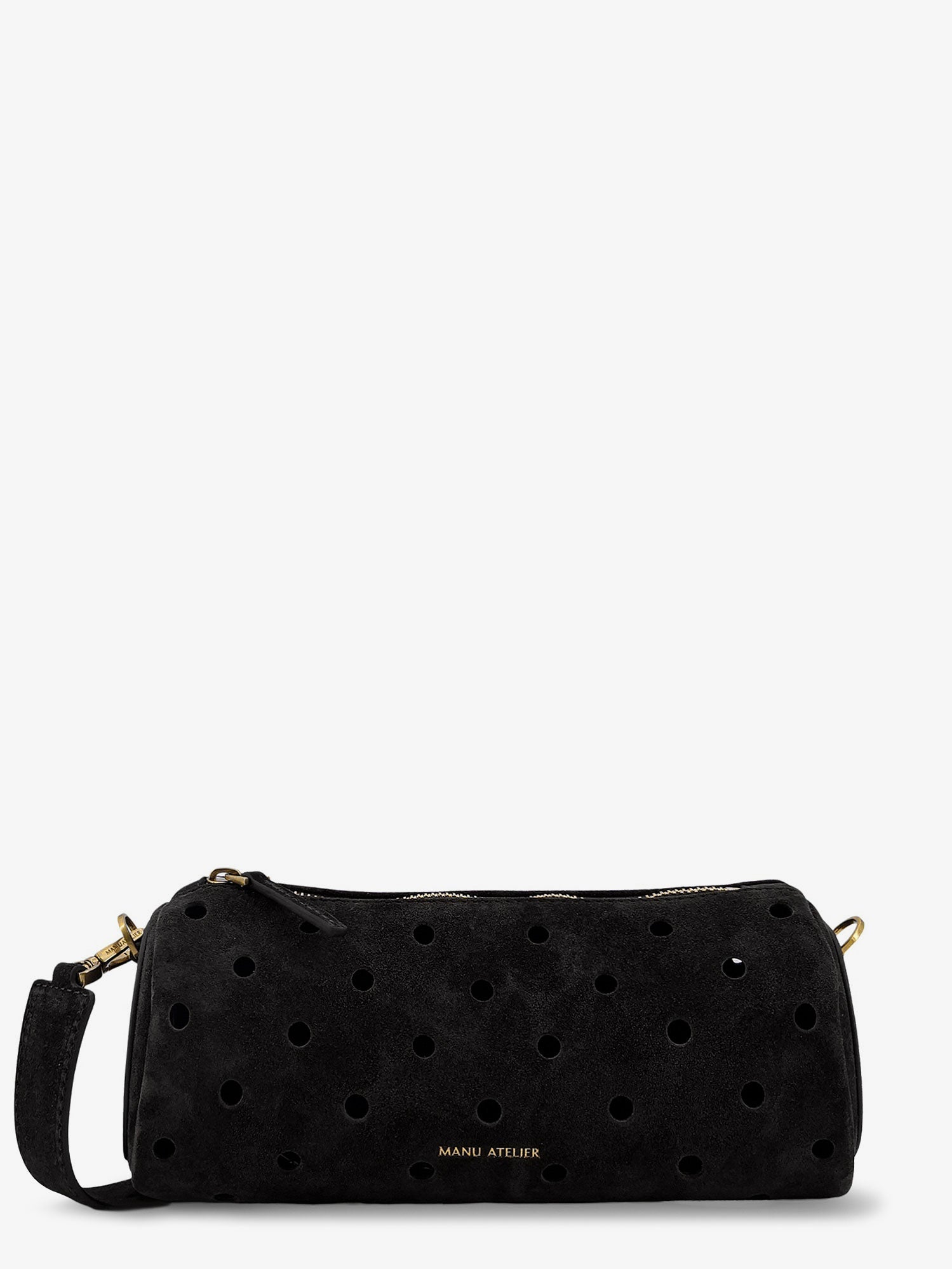 MANU ATELIER Manu Atelier Women Mini Cylinder Suede Crossbody Bag