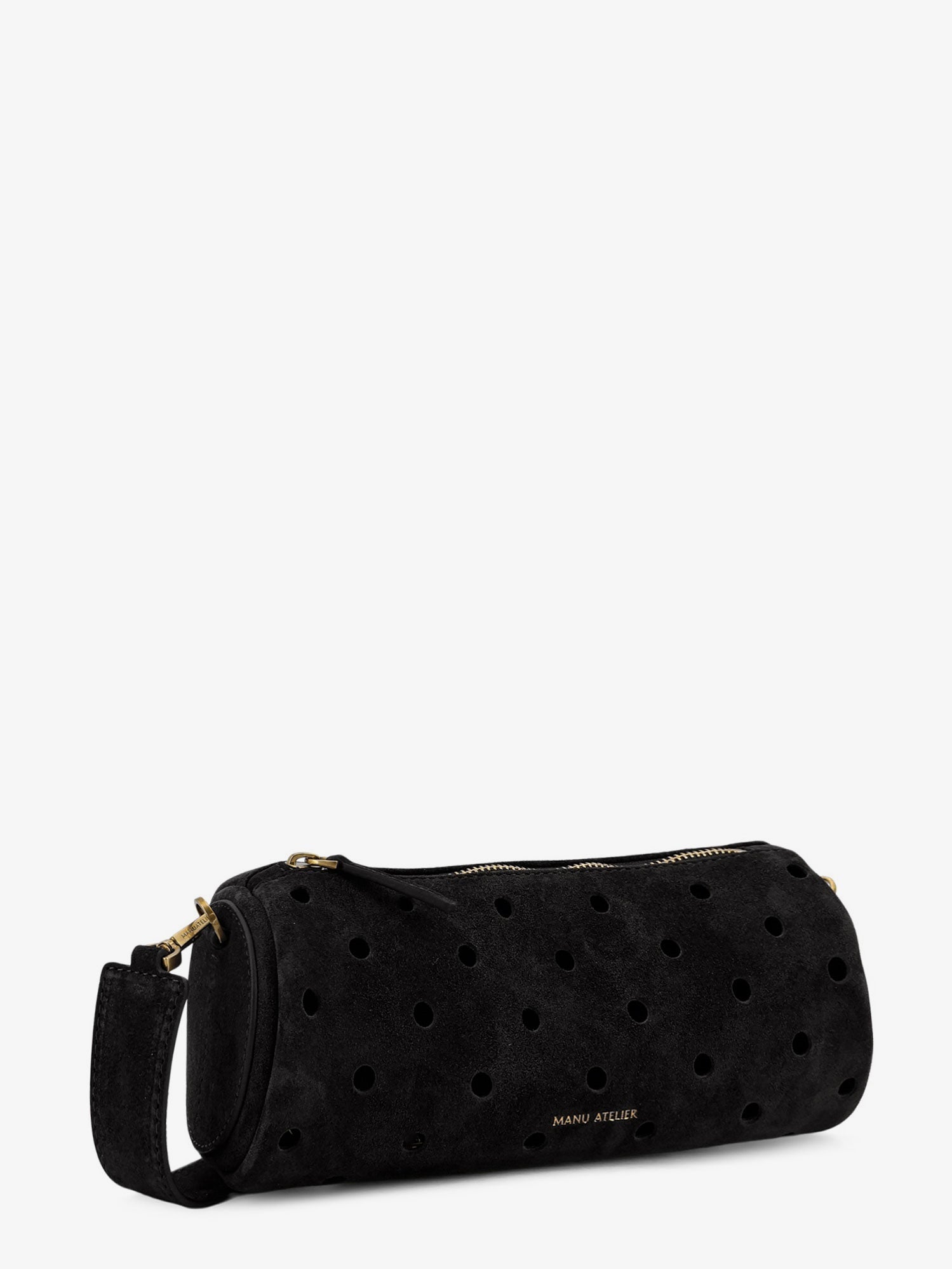 MANU ATELIER Manu Atelier Women Mini Cylinder Suede Crossbody Bag