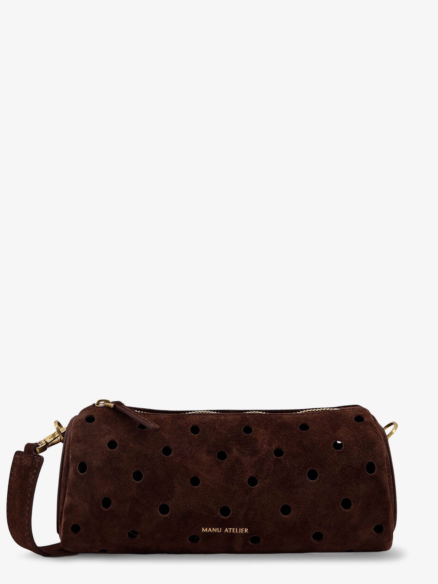MANU ATELIER Manu Atelier Women Mini Cylinder Suede Crossbody Bag