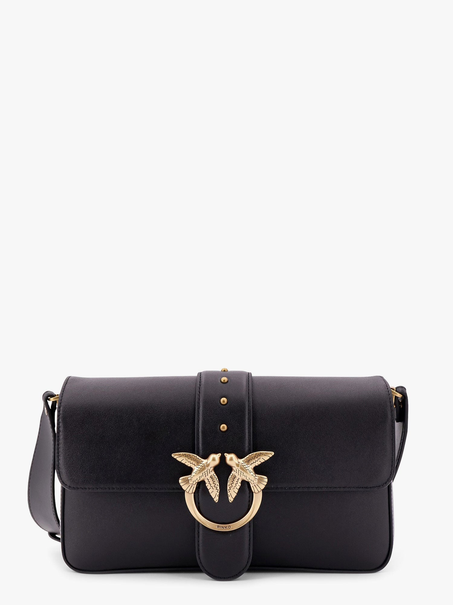 PINKO Pinko Women Love One Classic Leather Shoulder Bag