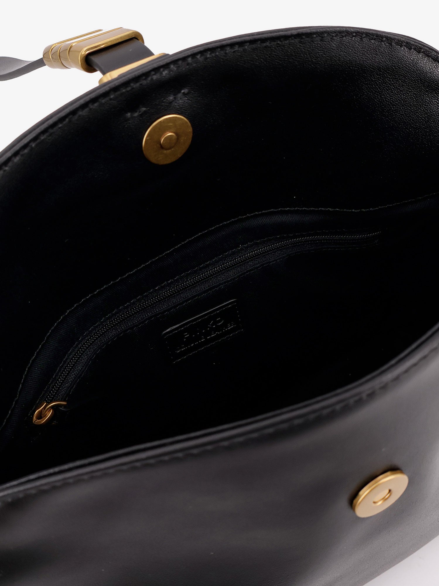 PINKO Pinko Women Leather Shoulder Bag With Metal Detail With Engraved Logo