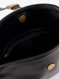 PINKO Pinko Women Leather Shoulder Bag With Metal Detail With Engraved Logo