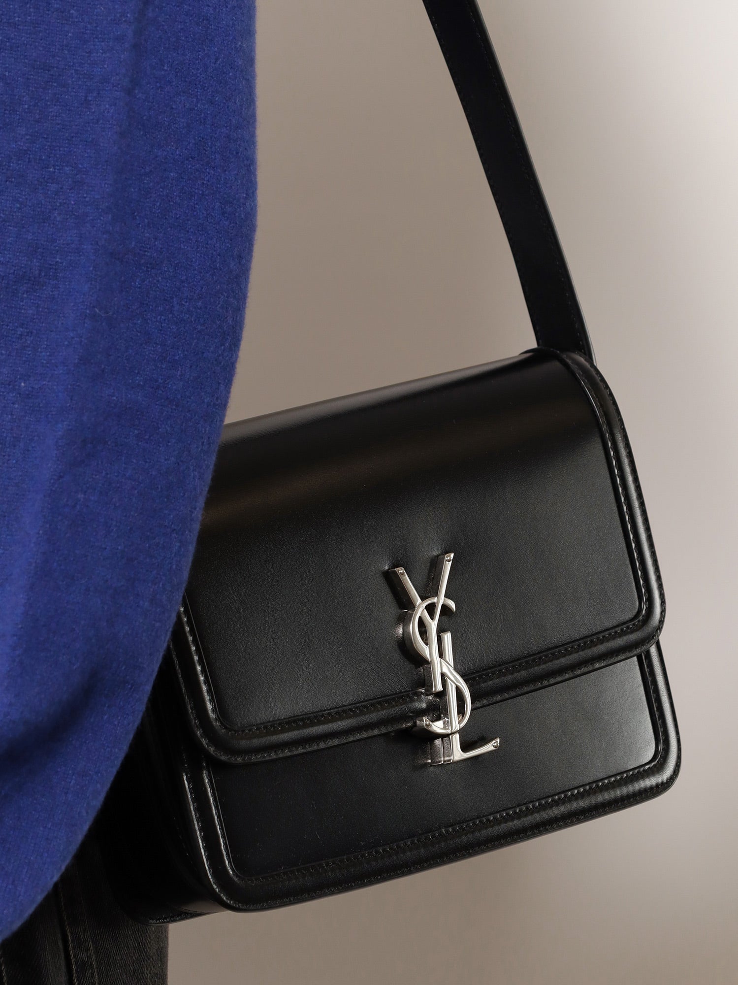 SAINT LAURENT Saint Laurent Women Satchel Solferino Medium Leather Crossbody Bag