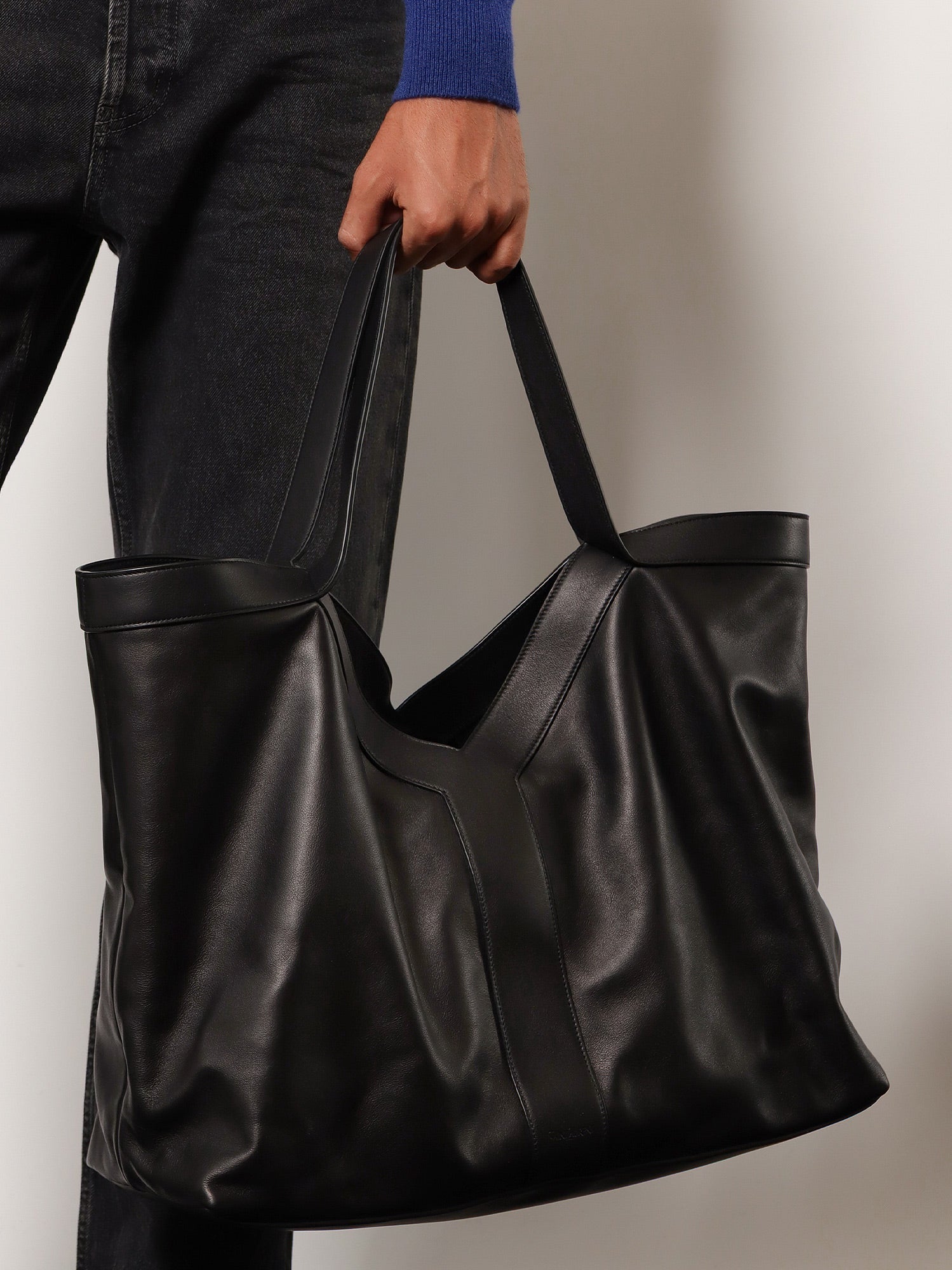 SAINT LAURENT Saint Laurent Men Y Oversize Leather Tote Bag