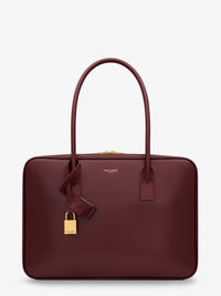 SAINT LAURENT Saint Laurent Women Sac De Jour In Box Leather Handbag With Metal Lock Detail