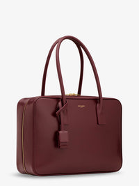 SAINT LAURENT Saint Laurent Women Sac De Jour In Box Leather Handbag With Metal Lock Detail