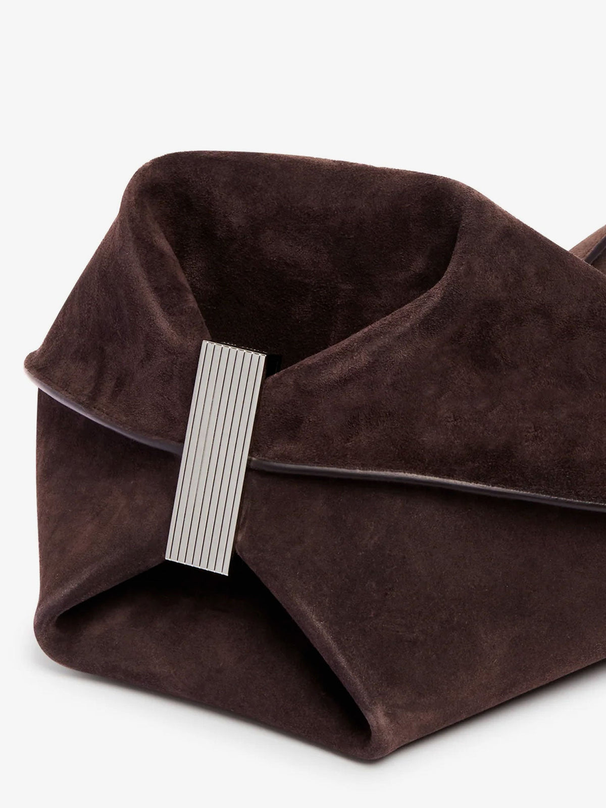 The Attico Women La Scoop Suede Shoulder Bag