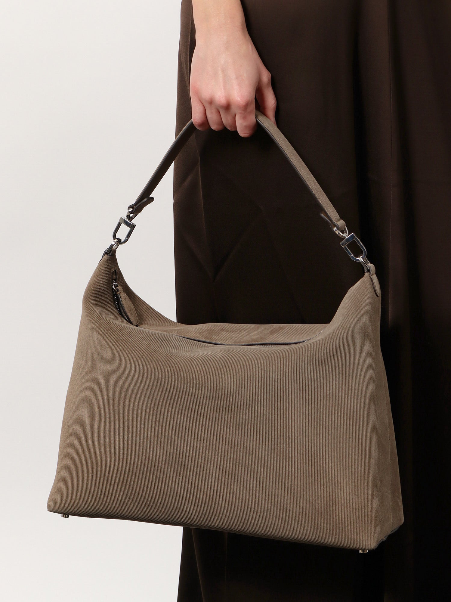 Toteme Women Bevel Corduroy Shoulder Bag