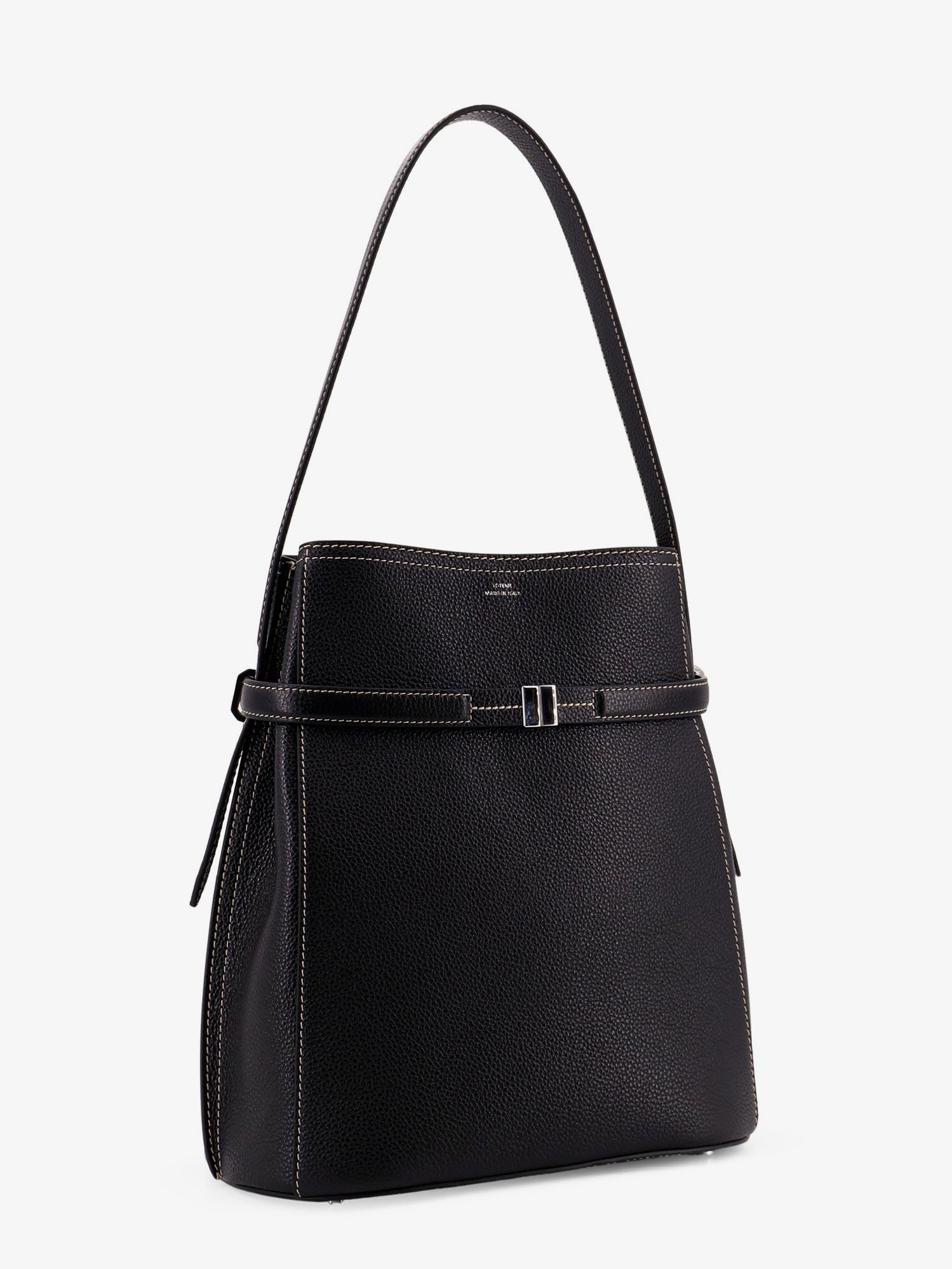 TOTEME Toteme Women Hammered Leather Bucket Bag With Strap On The Front