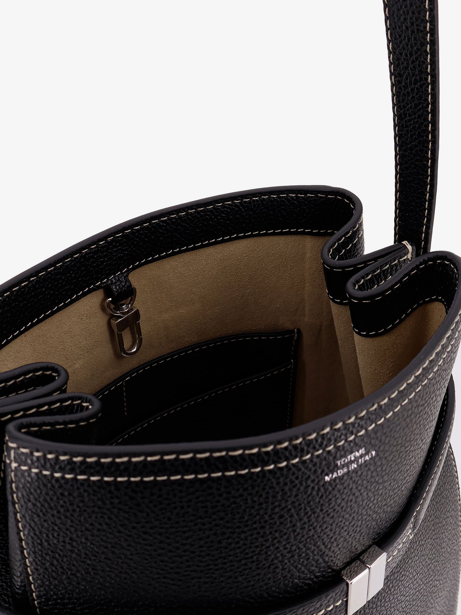 TOTEME Toteme Women Hammered Leather Bucket Bag With Strap On The Front
