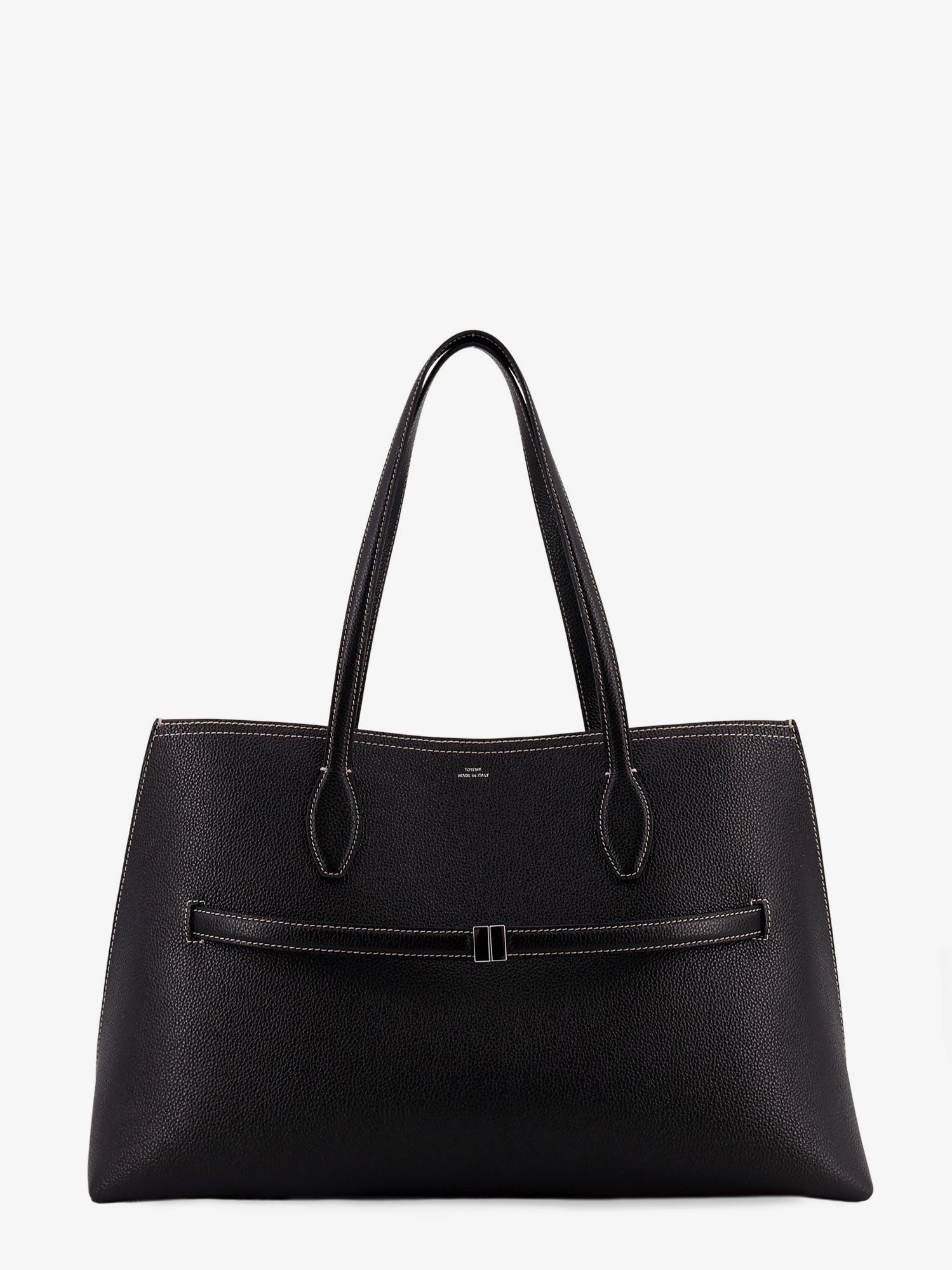 TOTEME Toteme Women Leather Shoulder Bag With Lettering Logo On The Front