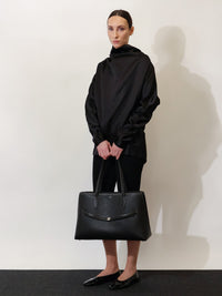 TOTEME Toteme Women Leather Shoulder Bag With Lettering Logo On The Front