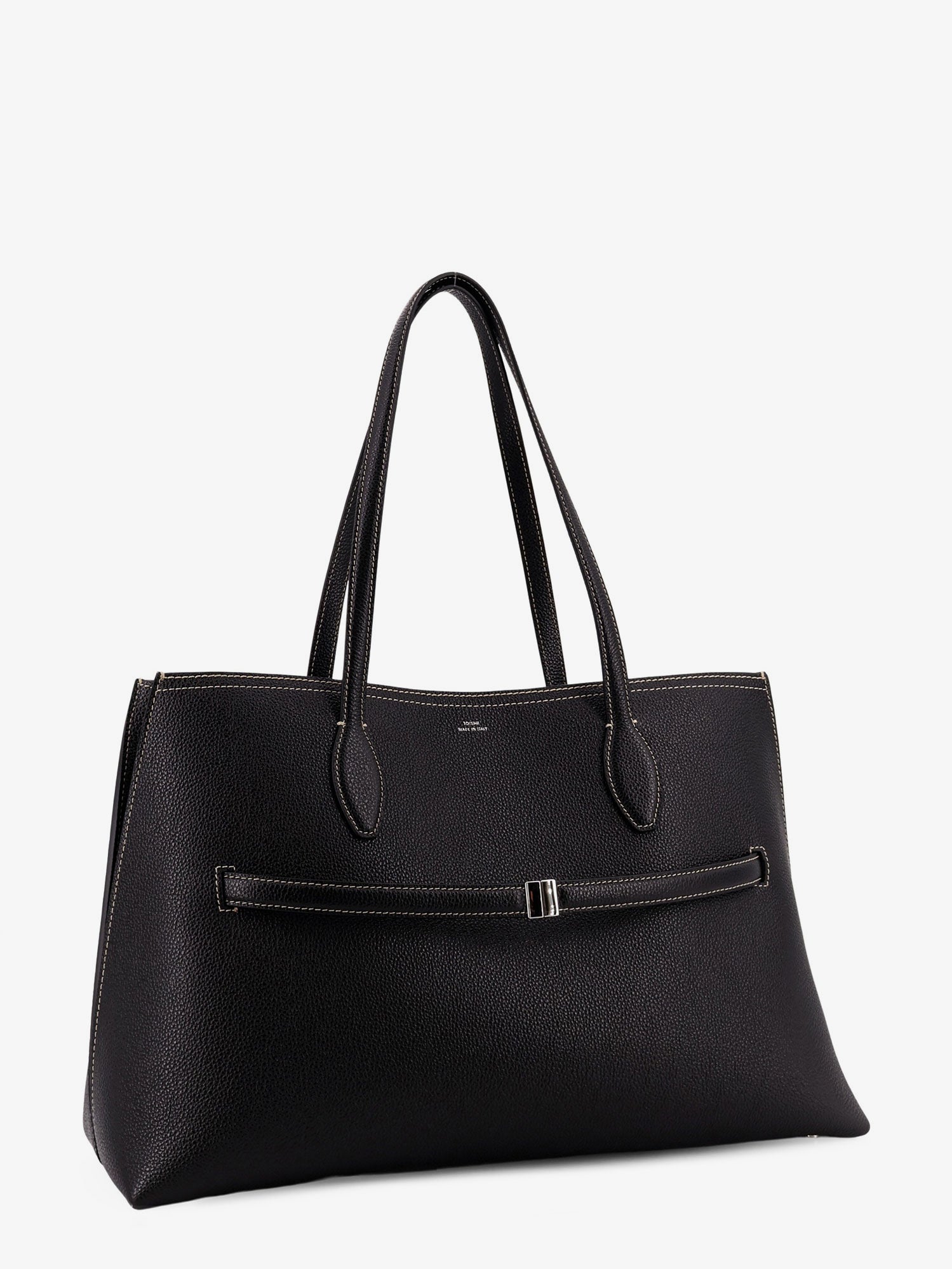 TOTEME Toteme Women Leather Shoulder Bag With Lettering Logo On The Front