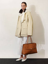 TOTEME Toteme Women Leather Shoulder Bag With Lettering Logo On The Front