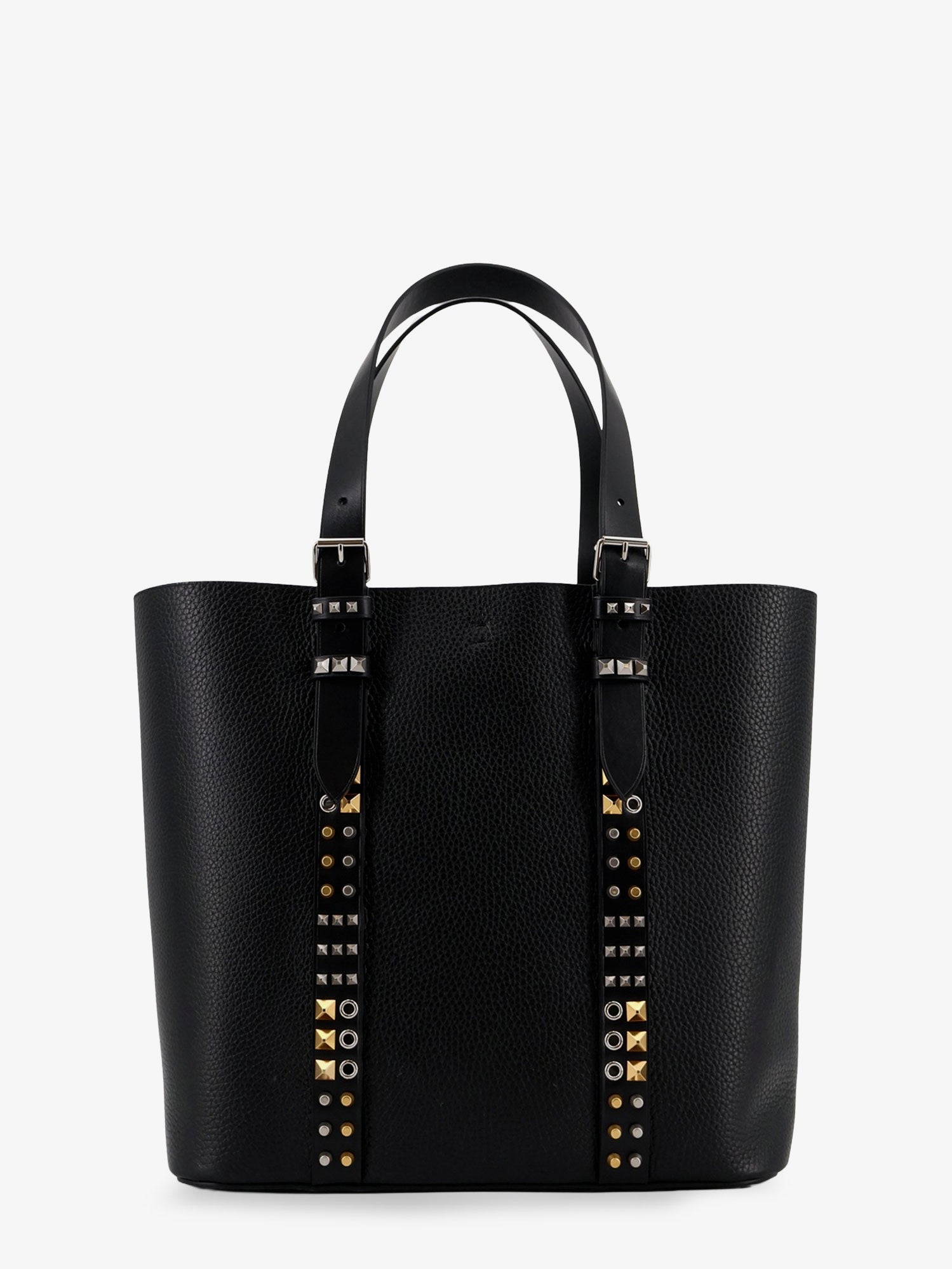 VALENTINO GARAVANI Valentino Garavani Men Leather Shoulder Bag With Iconic Studs