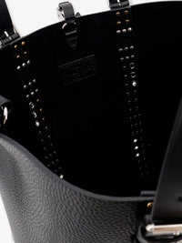 VALENTINO GARAVANI Valentino Garavani Men Leather Shoulder Bag With Iconic Studs