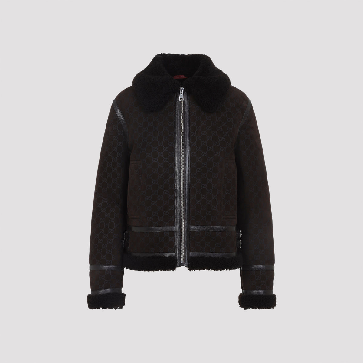 Guggi Gg Shearling Jacket Women