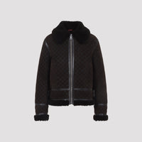 Guggi Gg Shearling Jacket Women