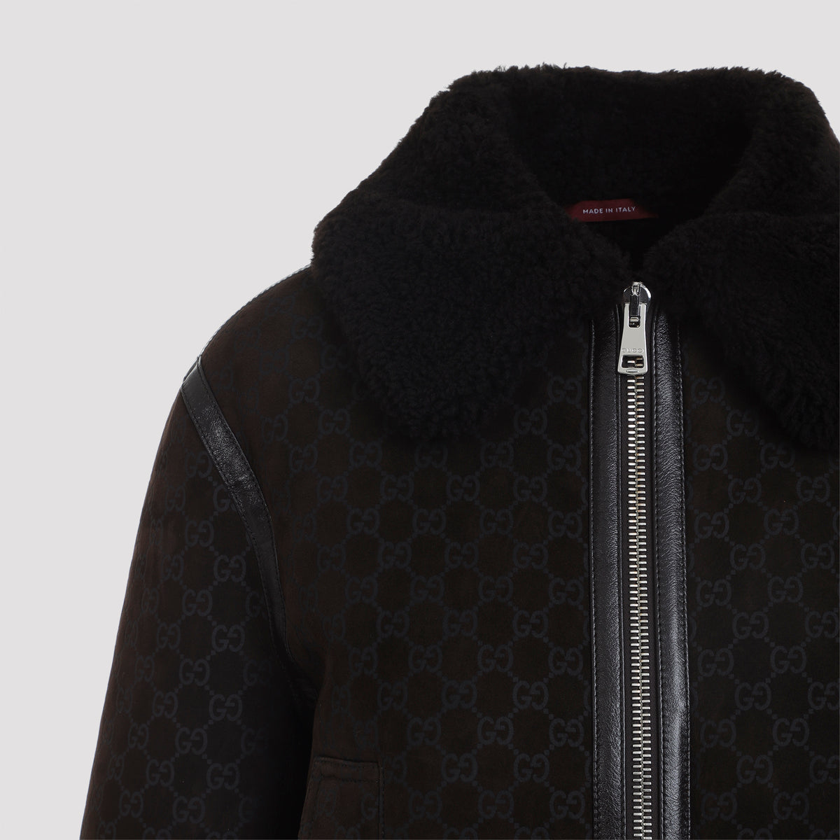 Guggi Gg Shearling Jacket Women