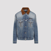 Versace Denim Stone Wash Blouson Women